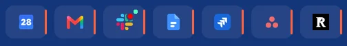 Pinned Slack tab showing unread and attention indicators.